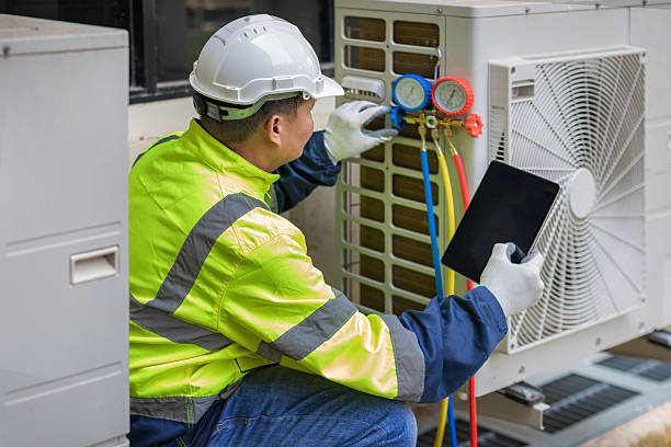 Professional Hvac technician working in La Fayette, NY